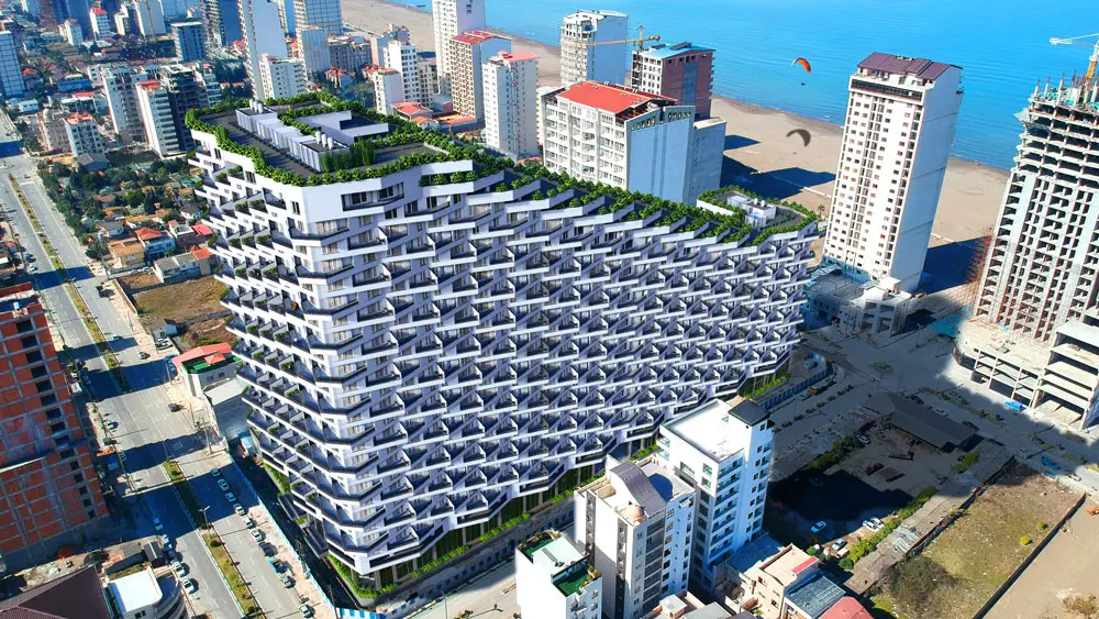 نمای سه بعدی برج فورسیزن