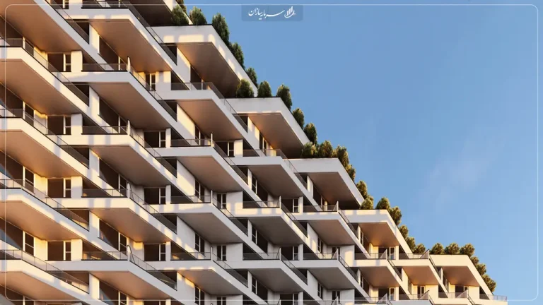 نمای پلکانی برج فورسیزن