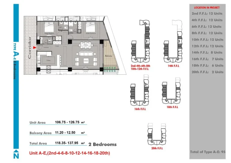A1 پلان های 119 الی 138 متری